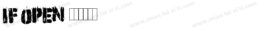 if open字体转换